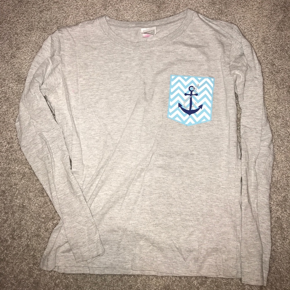 Preppy Anchor Long Sleeve Tee